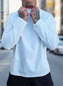 T-Shirt Long sleeve Plus White