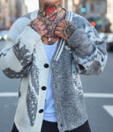 Cardigan Bicolor White\Grey