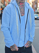 Felpa Zip Evans Grey