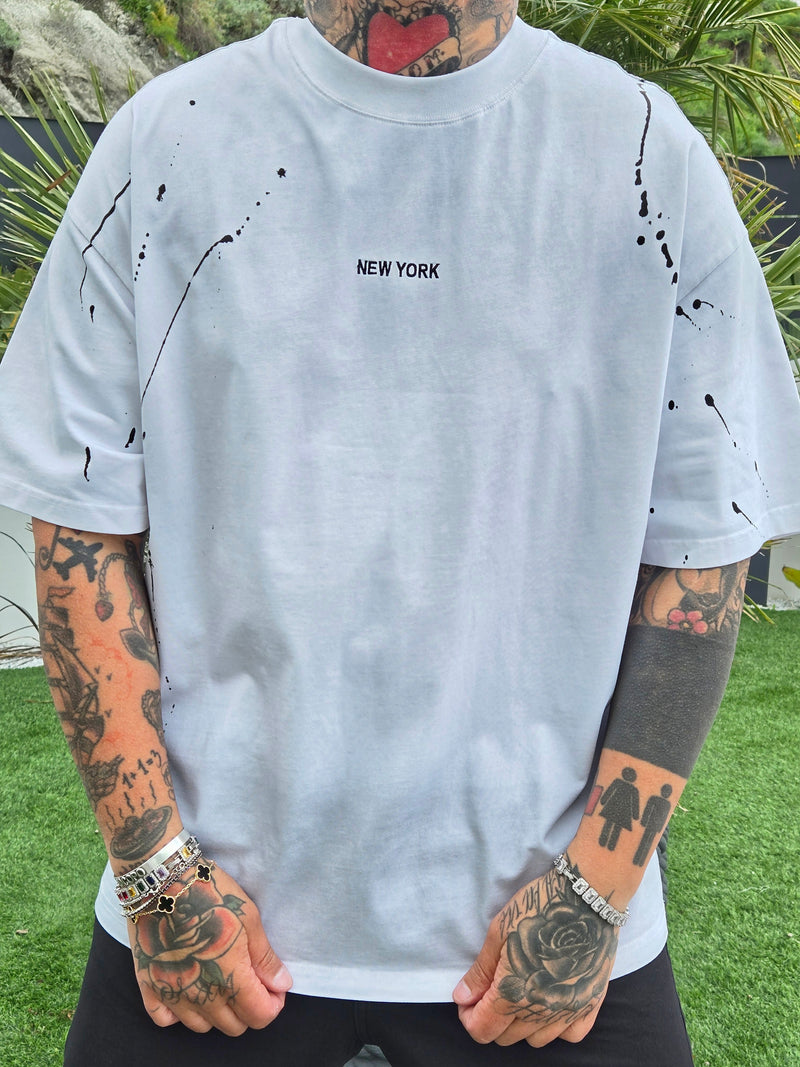 T-shirt New York White