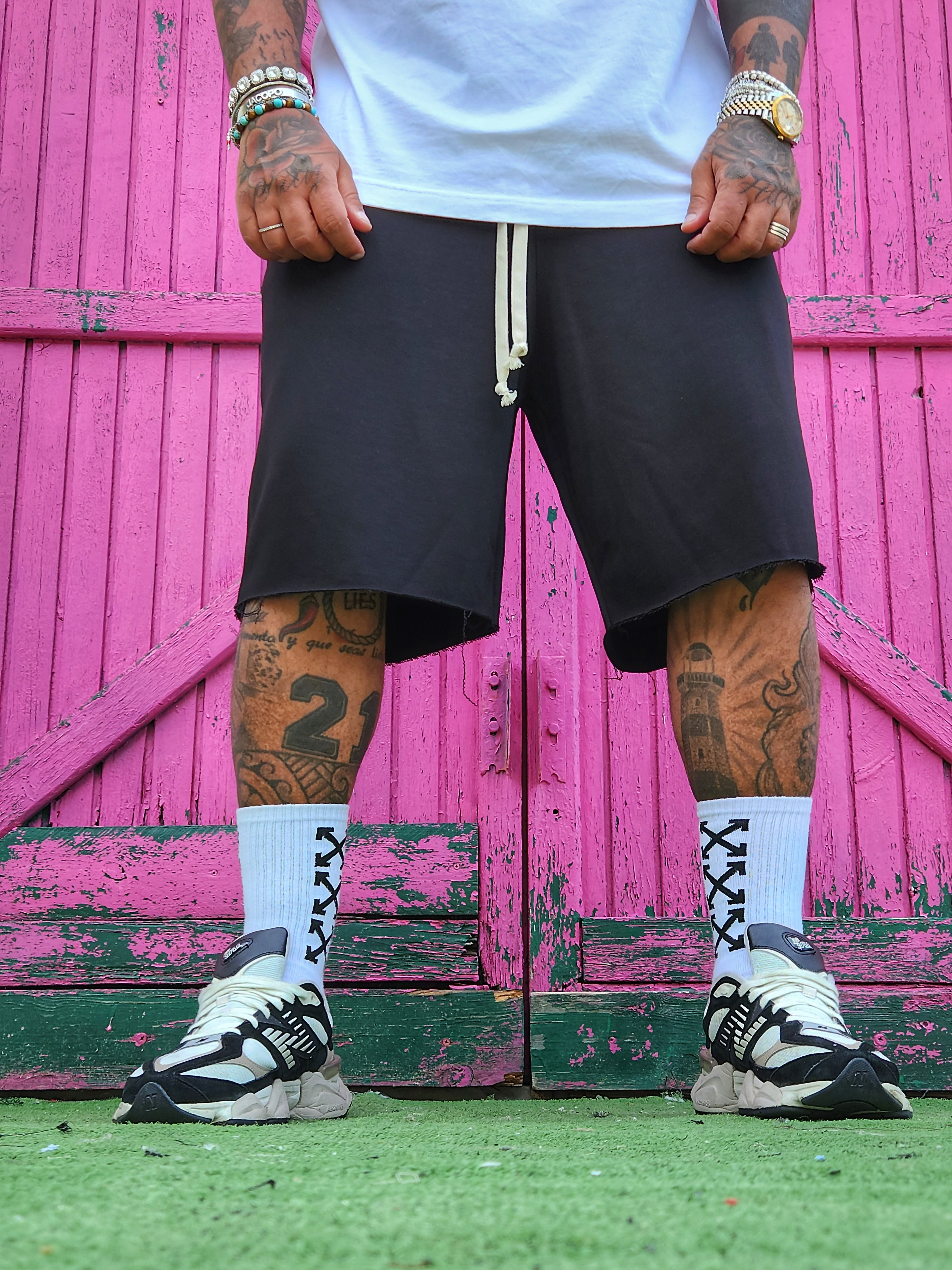 Bermuda Tuta Sfrangiato Black