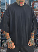 T-Shirt 3/4 Over Black