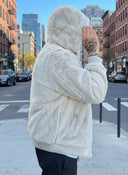 Giacca Pelliccia Double Face Beige