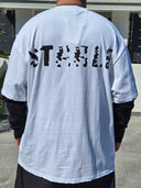 T-Shirt Raglan Fumè White
