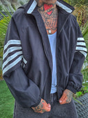 Giacca No Wind Stripe Black