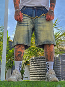 Bermuda Jeans Double Pocket