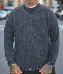 Maglione Fumè Sfrangiato Black