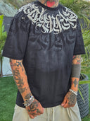 T-Shirt Diamond Text Black