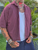 Camicia Forest Bordeaux