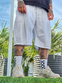 Bermuda Jeans Leao White