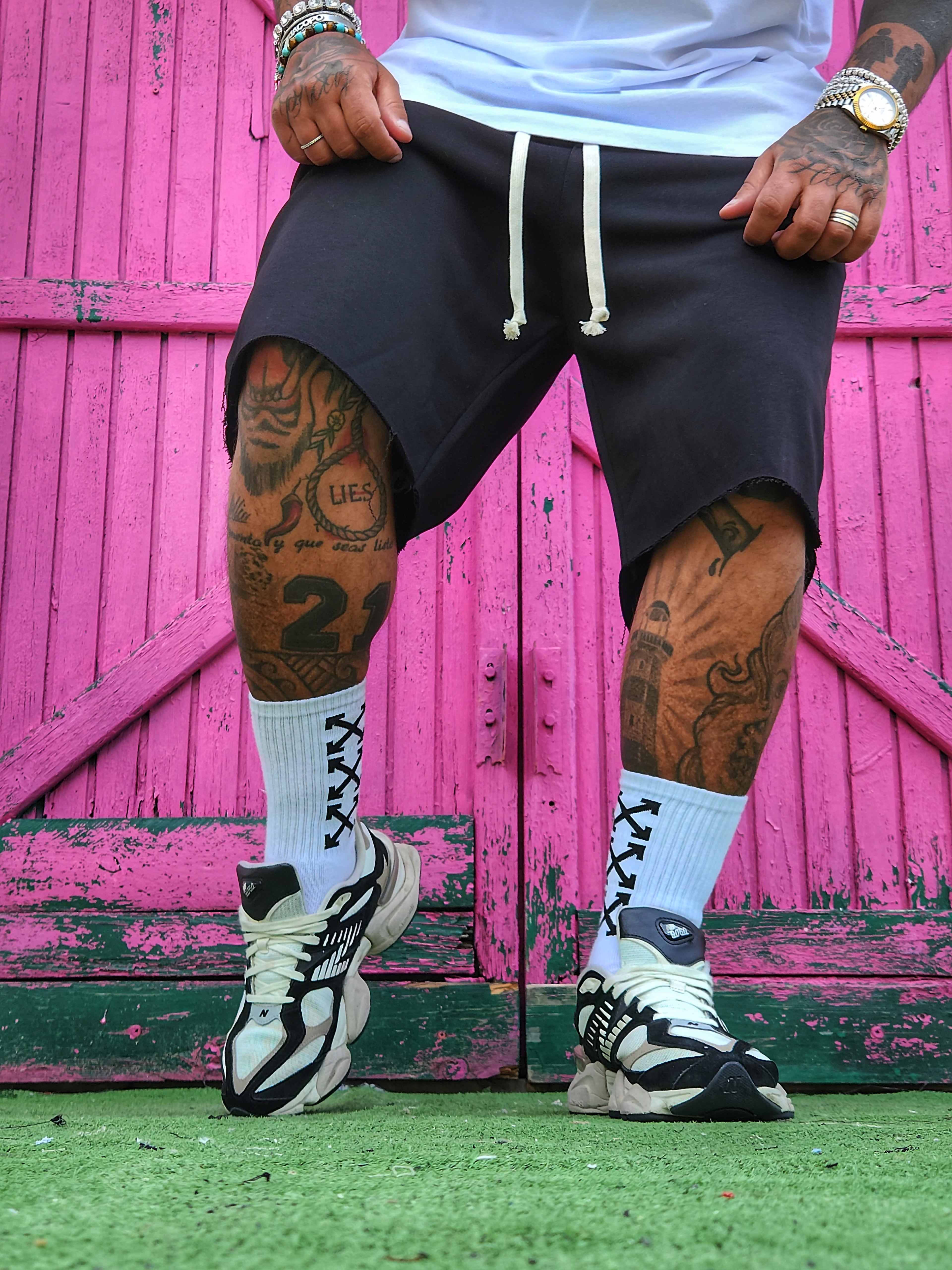 Bermuda Tuta Sfrangiato Black