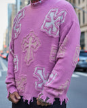 Maglione More Cross Pink