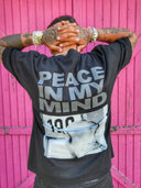 T-Shirt Sfrangiata Peace Black