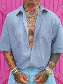 Camicia Mille Righe Black