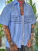 Camicia Don't Care Blu