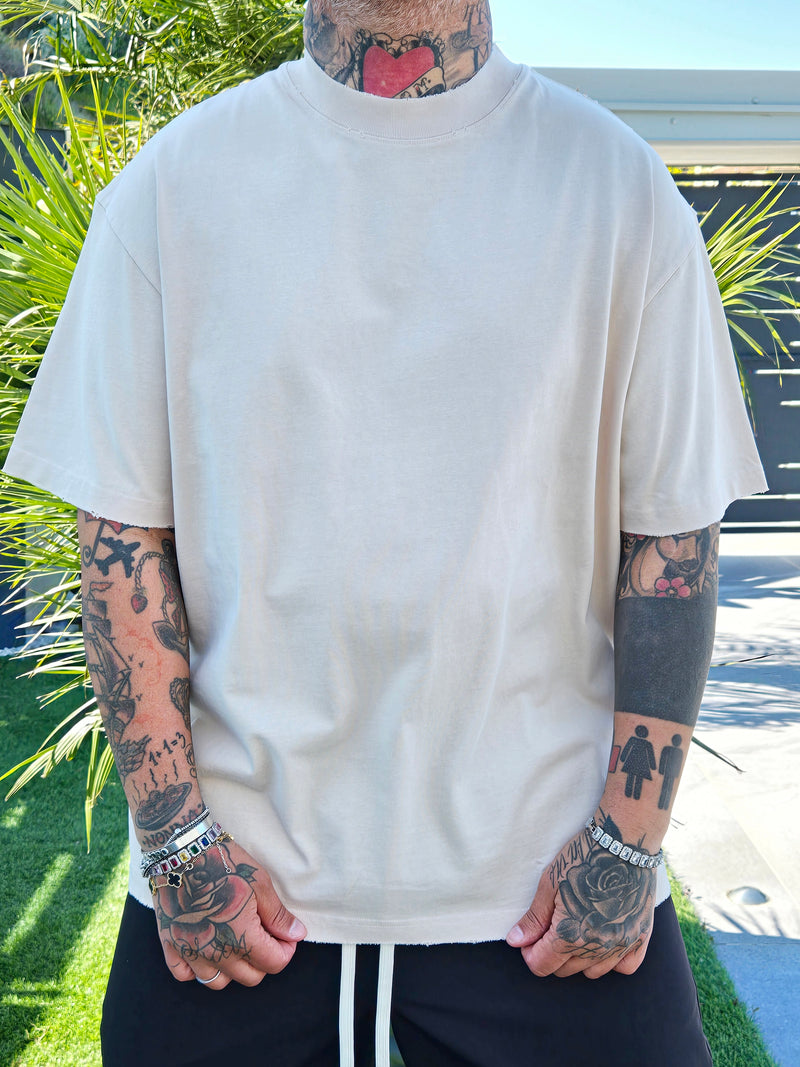 T-Shirt Sfrangiata Artie Beige