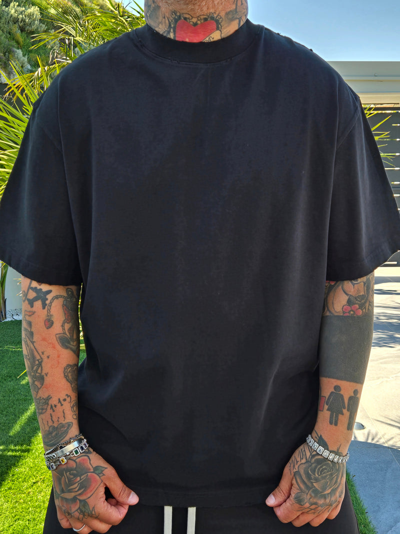T-Shirt Sfrangiata Artie Black