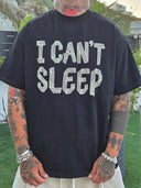 T-Shirt Can't Sleep Black