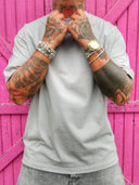 T-Shirt Sfrangiata Grey