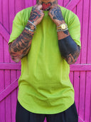 T-Shirt Arrotondata Verde Prato