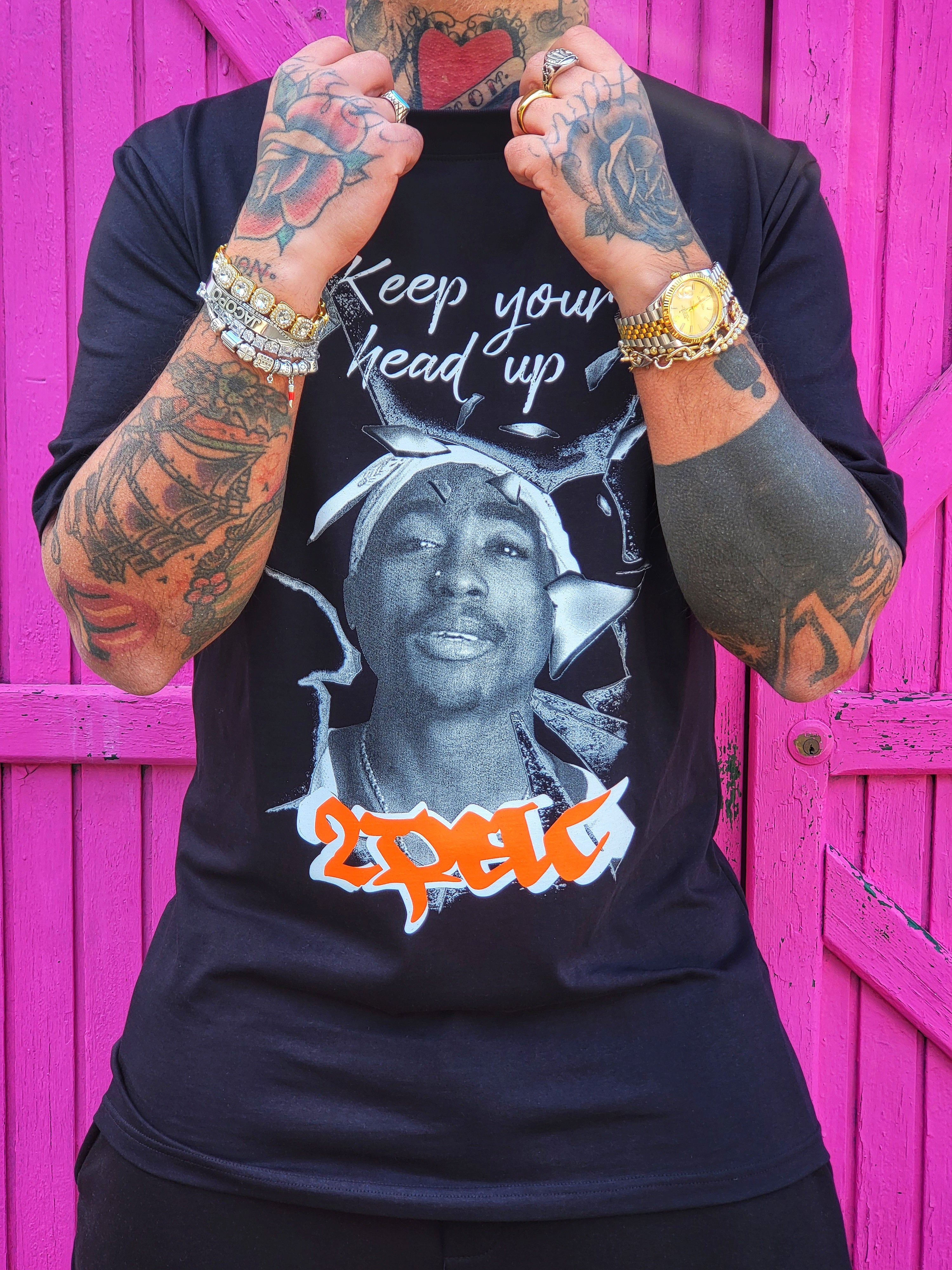 T-Shirt Two Pac Black
