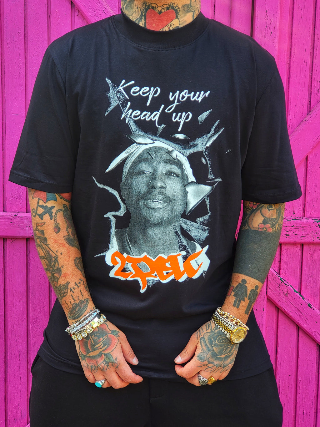 T-Shirt Two Pac Black