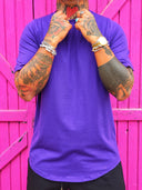 T-Shirt Arrotondata Viola